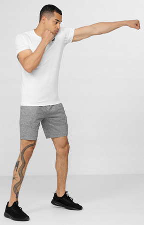 Krótkie Spodenki Treningowe Męskie 4F funkcyjne H4L22 SKMF350 szare