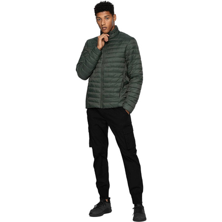Kurtka Zimowa Męska Pikowana 4F H4Z21-KUMP003 ZIELONA