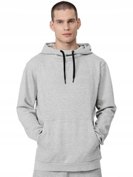 Bluza Męska z kapturem 4F dresowa H4L22 BLM352 szara