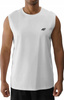 Koszulka męska beż rękawów tank top 4FWMM00TSLEM125 biały 