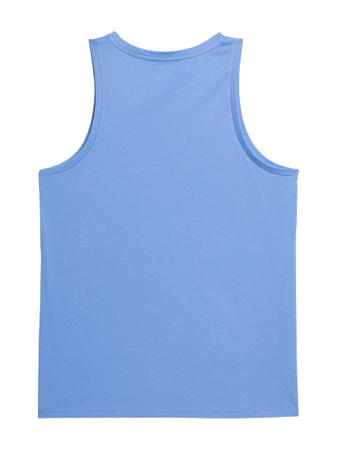 Koszulka bez rękawów Męska 4F niebieski 4FSS23-TTSHM354