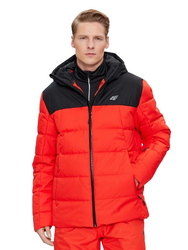 Kurtka narciarska męska 4FAW23TTJAM307 czerwona