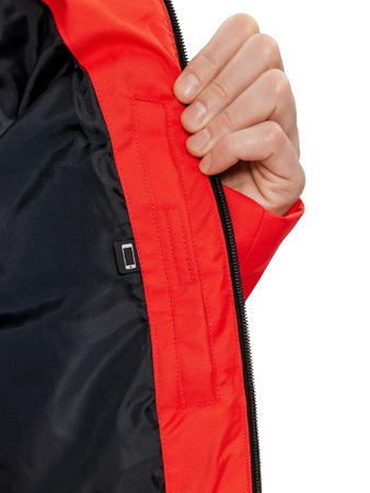 Kurtka narciarska męska 4FAW23TTJAM307 czerwona