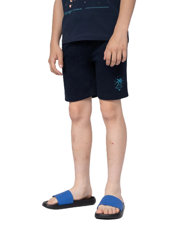 Krótkie Spodenki Chłopięce 4F JSS23TSHOM047 granat