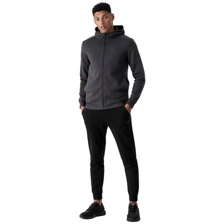 Bluza Męska Rozpinana z kapturem 4F H4Z21-BLM010 ŚREDNI SZARY