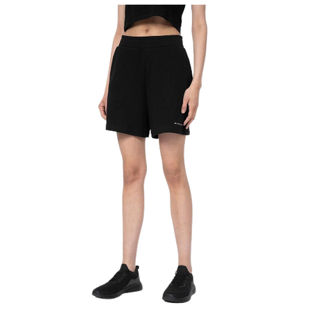 Krótkie spodenki Dresowe Damskie 4F czarne 4FSS23-TSHOF172