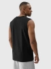Koszulka męska beż rękawów tank top 4FWMM00TSLEM125 czarny