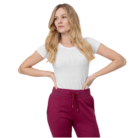 Koszulka T-shirt Damski 4F H4L22 TSD353 biały