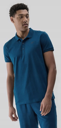 Koszulka męska polo 4F 4FWMM00TPTSM367 morski