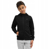 Bluza dziecięca rozpinana z kapturem czarna 4F JWSS24 TSWSM0926