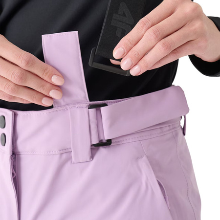 Spodnie narciarskie damskie 4F 4FWAW24TFTRF0754 jasny fiolet