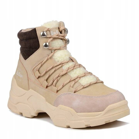Buty damskie zimowe ocieplane Lee Cooper LCJ-24-03-3059L beż