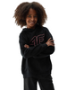 Bluza dziewczęca z kapturem 4FJAW23TSWSF638 czarna