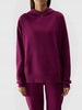 Bluza dresowa damska z kapturem fioletowa 4F WSS24 TSWSF0955