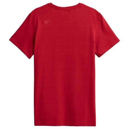 Koszulka T-shirt męski 4F H4L22 TSM352 czerwony