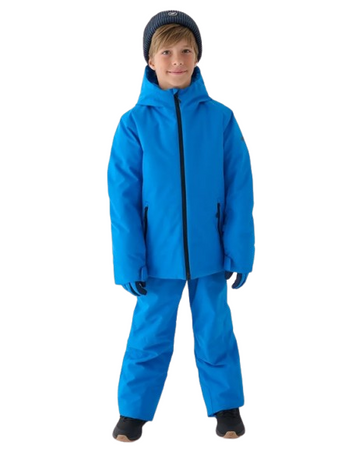 Kurtka chłopięca zimowa narciarska 4F 4FJWAW24TTJAM532 niebieska