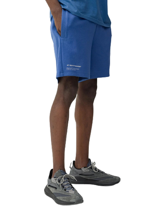 Krótkie Spodenki Męskie Dresowe niebieski 4FSS23-TSHOM054