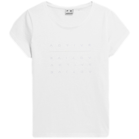 Koszulka T-shirt Damski 4F H4L22 TSD013 biały