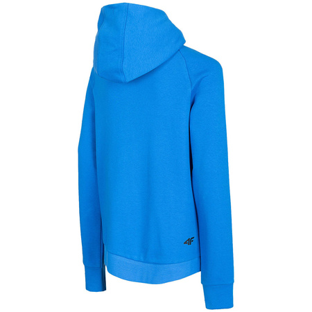 Bluza chłopięca 4F z kapturem HJL22 JBLM005 kobalt