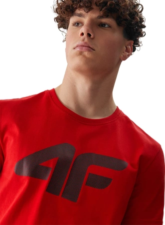 Koszulka męska 4F WSS24TTSHM1155 czerwona