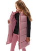 Bezrękawnik Zimowy Puchowy Długi dziewczęcy 4F JAW23TVJAF046 różowy