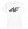 Koszulka T-shirt dziecięcy 4F JAW23TTSHM0794 biała