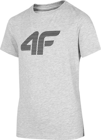 Koszulka T-shirt chłopięcy 4F HJZ22 -JTSM002 szary