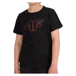 Koszulka chłopca 4F czarna 4FJWAW25TTSHM2417
