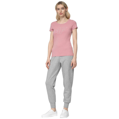 Koszulka T-shirt Damski 4F H4L22 TSD353 jasny róż