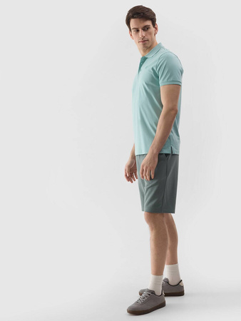 Koszulka polo męska miętowa 4F WSS24 TPTSM129