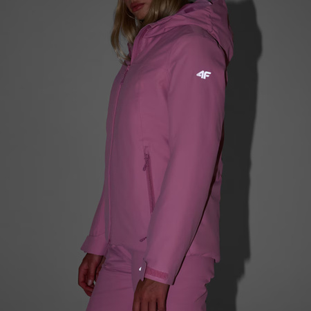 Kurtka narciarska damska 4FWAW25TTJAF0954 róż