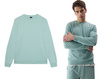 Bluza dresowa męska miętowa 4F WSS24 TSWSM1181