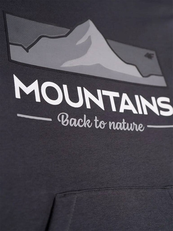 Bluza dresowa chłopięca 4F JAW23TSWSM634 antracyt