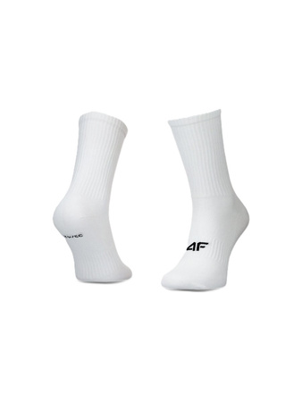 Męskie skarpetki wysokie 3-pak 4FWMM00USOCM478 białe