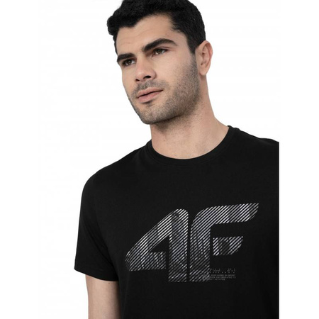 Koszulka Męska 4F czarny 4FSS23-TTSHM309