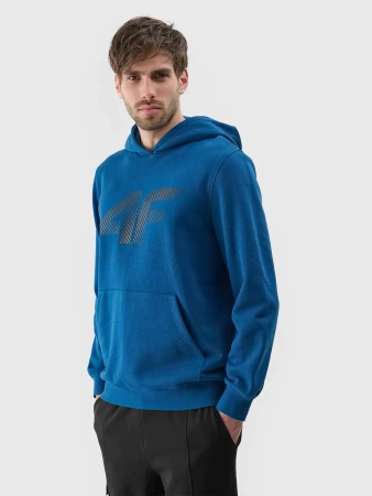 Męska bluza dresowa z kapturem 4FWMM00TSWSM1766 morski