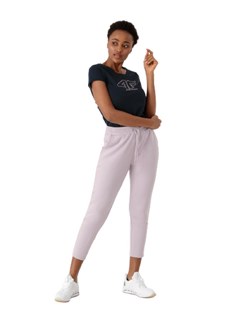 Koszulka T-shirt Damski z logo 4F H4Z21-TSD015 GRANAT