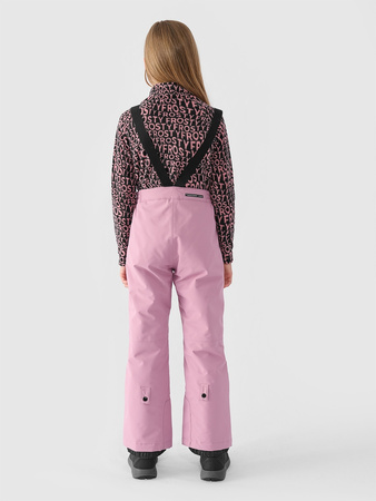 Spodnie narciarskie dziewczęce 4FJWAW24TFTRF659 jasny róż