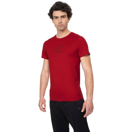 Koszulka 4F T-shirt Męski TSM016 H4L22 -TSM016 CZERWONY