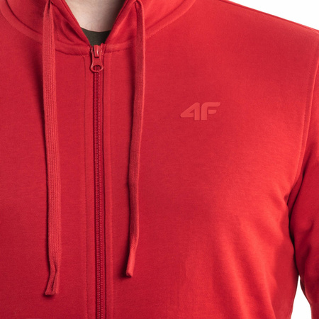 Bluza męska rozpinana 4F WSS24TSWSM0951 czerwona