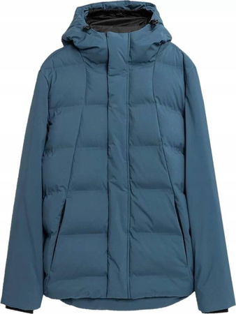 Kurtka Zimowa puchowa Męska 4FAW23-TDJAM249 denim