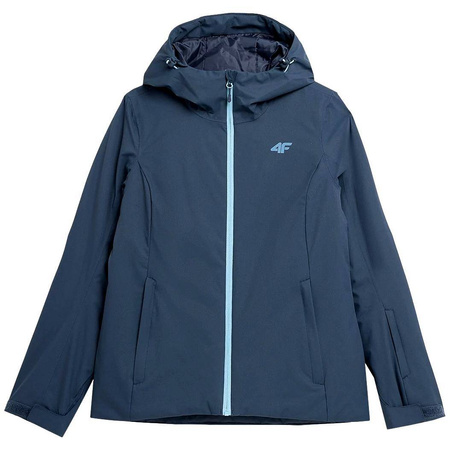 Kurtka narciarska Damska 4F H4Z22-KUDN001 denim