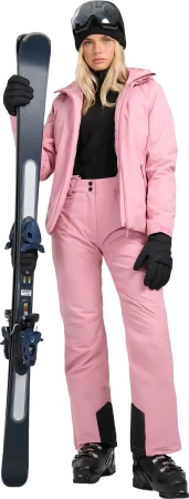 Spodnie narciarskie damskie 4FWAW25TFTRF1157 róż