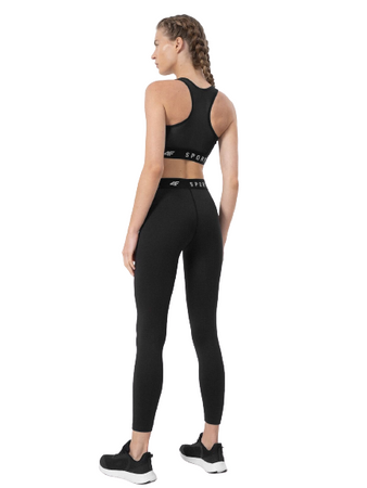 Legginsy Damskie Treningowe 4F czarny 4FSS23-TFTIF077