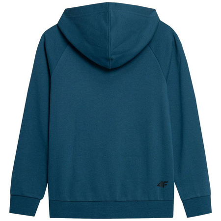 Bluza chłopięca z kapturem 4F HJZ22 JBLM002 denim