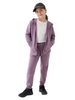 Bluza dresowa dziewczęca rozpinana 4F 4FJWMM00TSWSF1315 fiolet