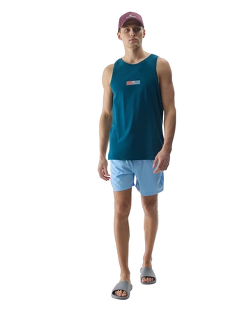 Koszulka męska na ramiączka 4F WSS24TTSHM1291 morski zielony