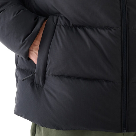 Męska kurtka puchowa pikowana 4F 4FWAW24TDJAM513 czarna