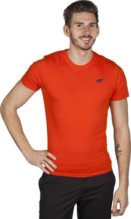  T-SHIRT MĘSKI 4F T4L16-TSM002 POMIDOROWY