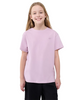 Dziewczęcy t-shirt koszulka oversize 4FJWSS25TTSHF2326 jasny różowy